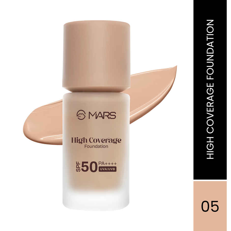 MARS Cosmetics High Coverage Liquid Foundation (Shade-05)