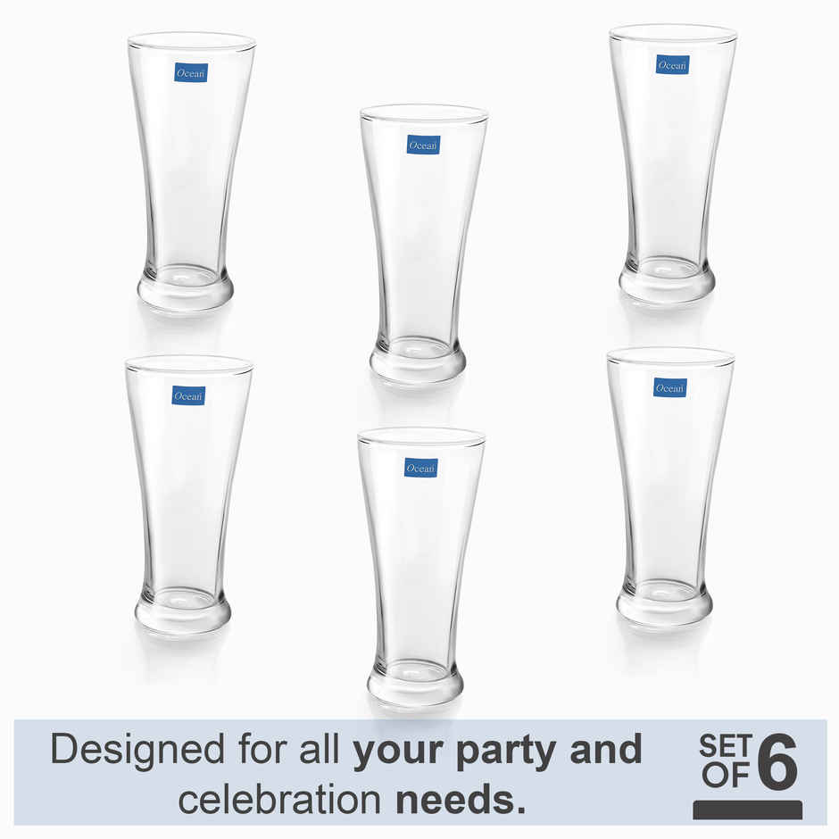 Ocean Pilsner Beer Glass (400Ml, 6Pcs)