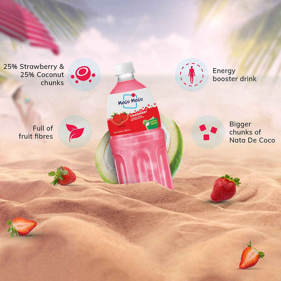 Mogu Mogu Imported Strawberry Fruit Juice