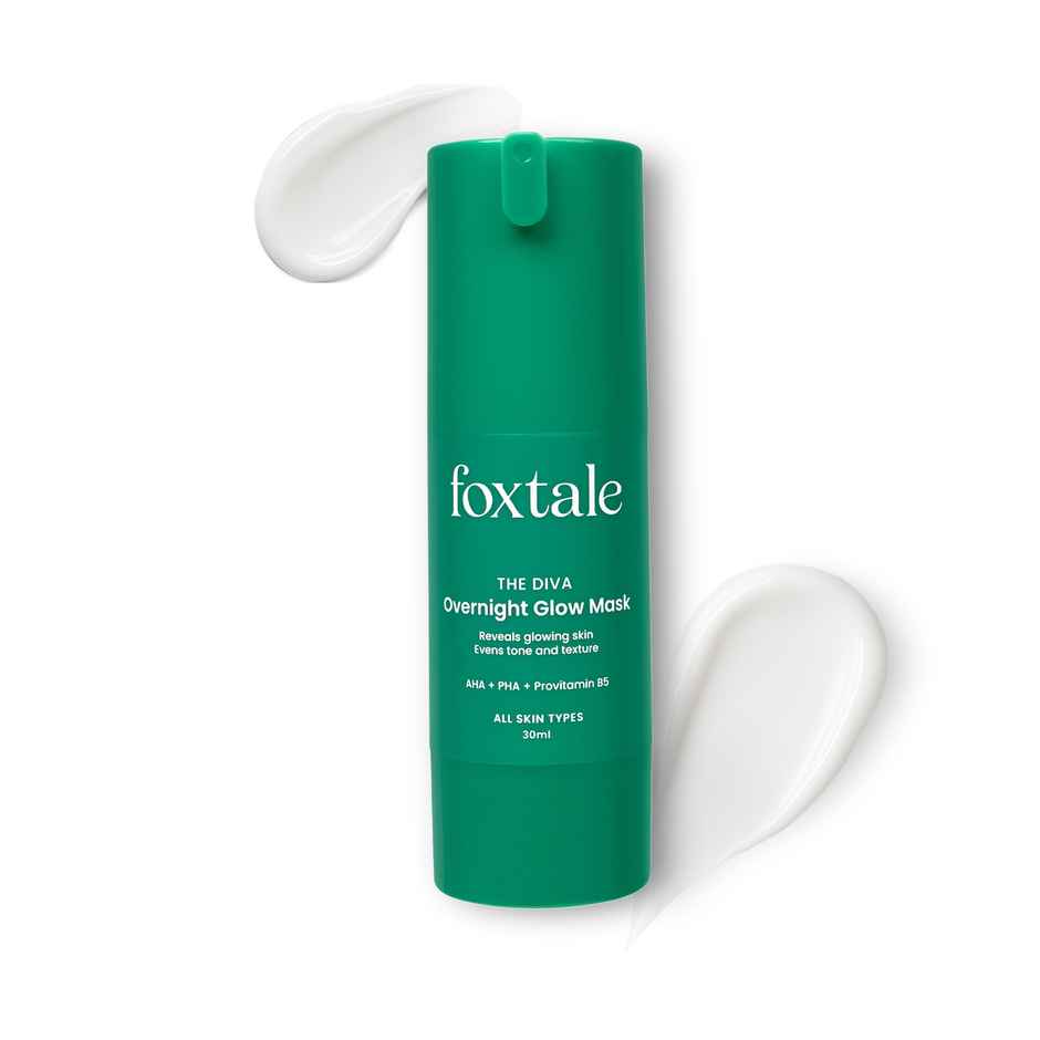 Foxtale Over Night Glow Face Mask, Exfoliates & Brightens Skin