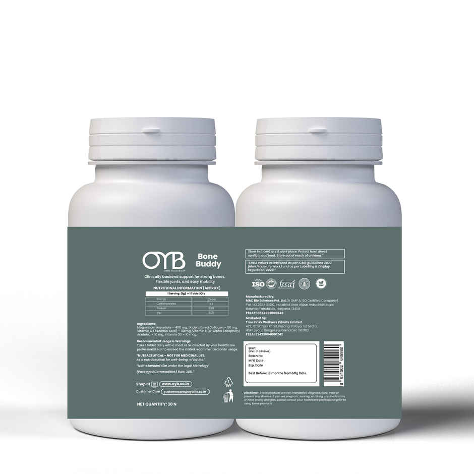 OYB Bone & Joint Support for Strong Bones, Flexible Joints & Easy Mobility