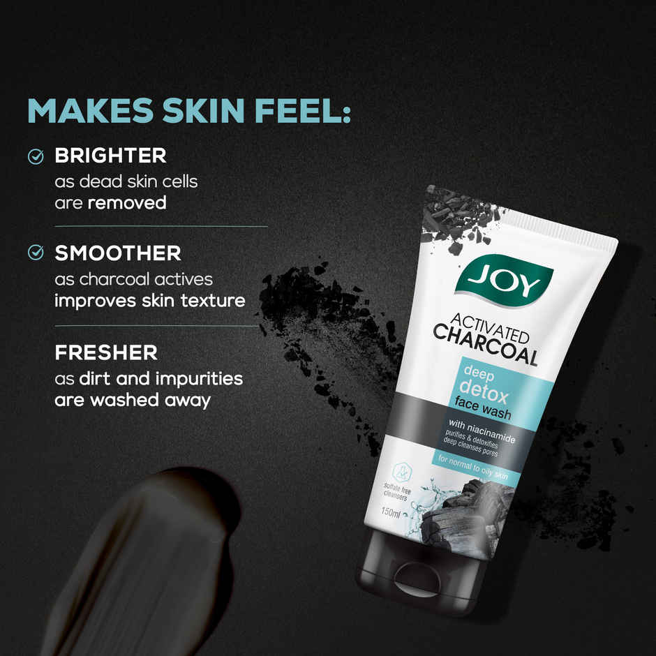 Joy Activated Charcoal Deep Detox Face Wash