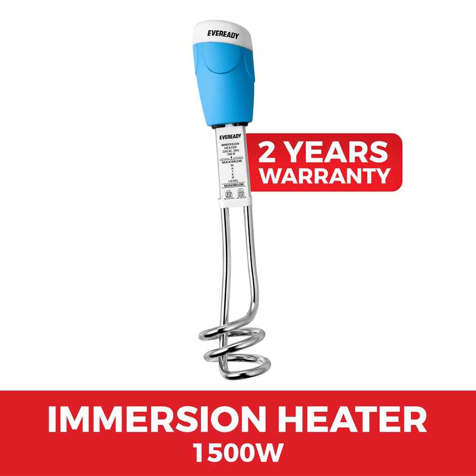 Eveready Epoxy Immersion Heater Rod | 1500W | Rust-Resistant & Long Life | 2 Years Warranty | 16 A Plug