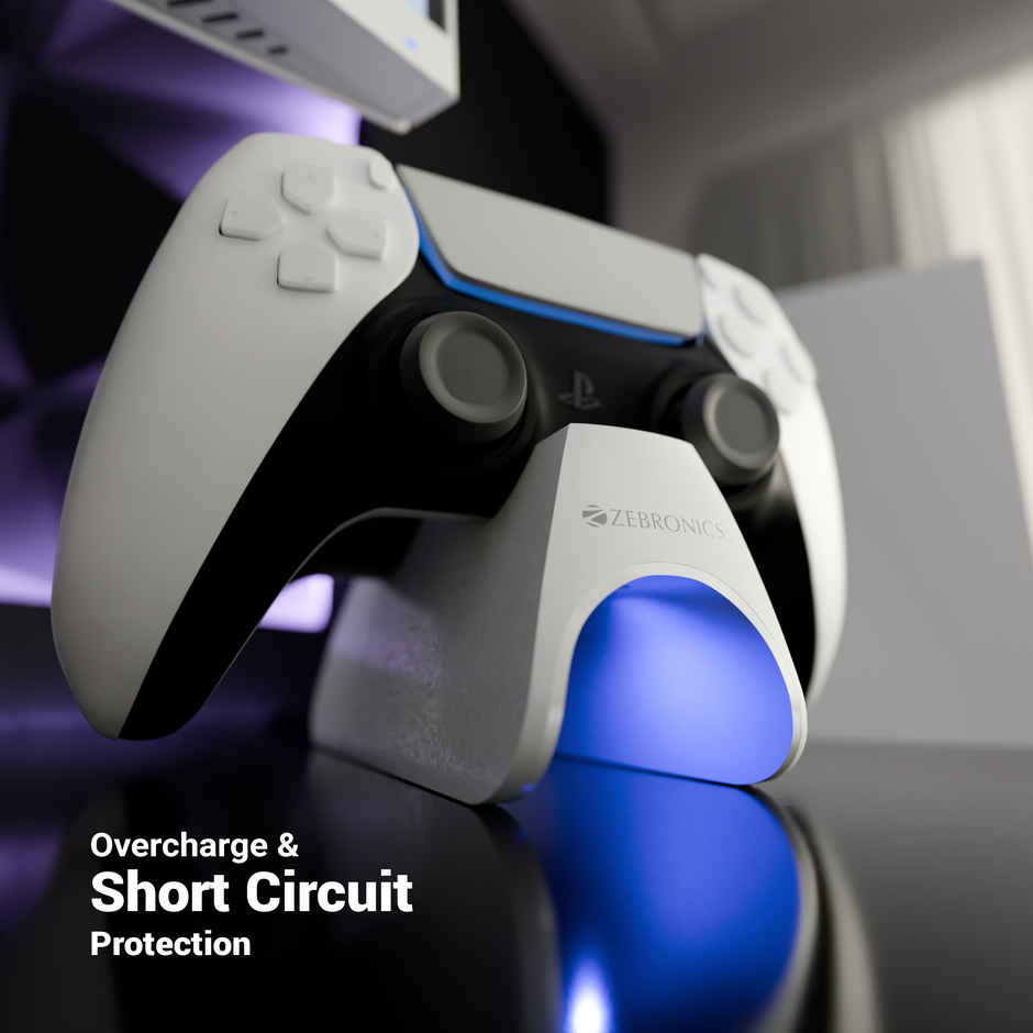 Zebronics PS5C Charging Dock | For PS5 | 3H Fast Charge | DualSense | LED Indicator | Anti Slip