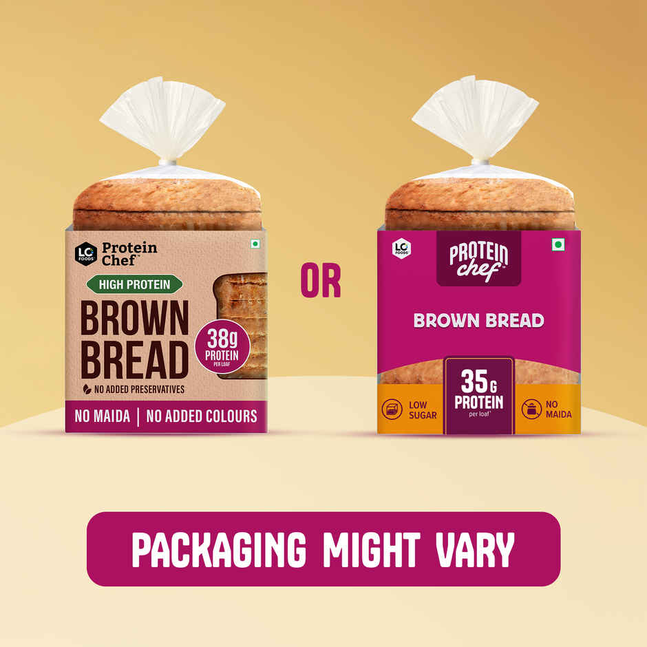 Protein Chef 37g Protein Brown Bread, No Maida No Preservatives