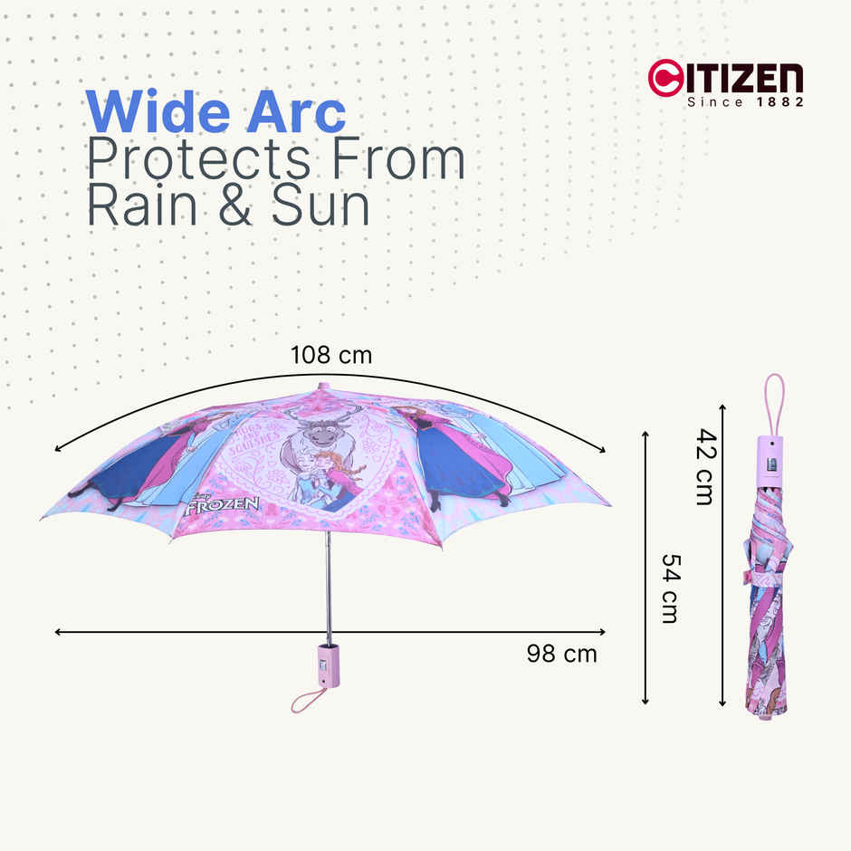 Citizen Auto Folding Kids Umbrella Frozen Print | 21 Inch | 3 Fold