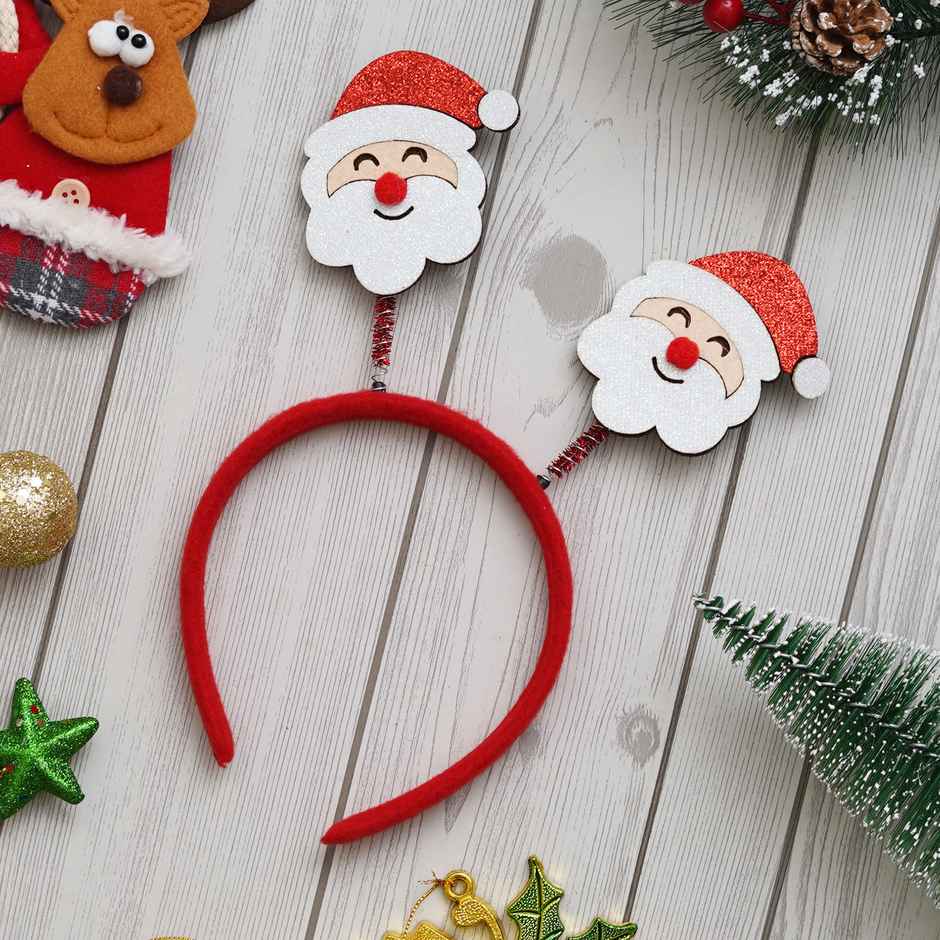 Christmas Santa Claus Headband | Hairband for Birthday, Christmas Party | Ecraftindia