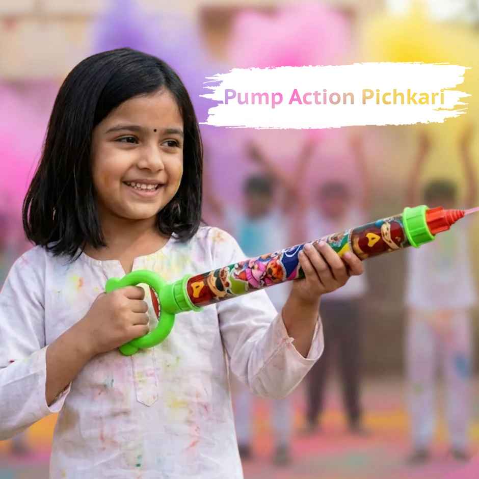 HT B 22 Water Pichkari for Holi | 21 Inch | Assorted | Tomuncle