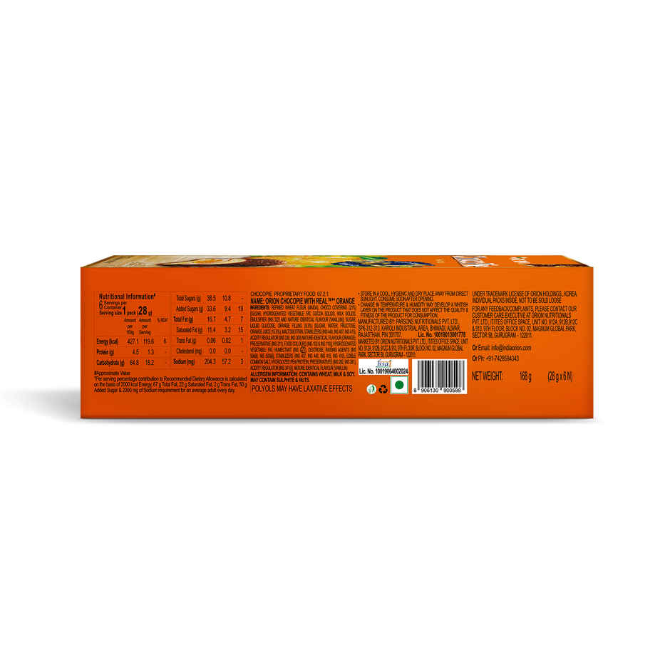 Orion Orange Choco Pie | Centre|Filled Biscuit