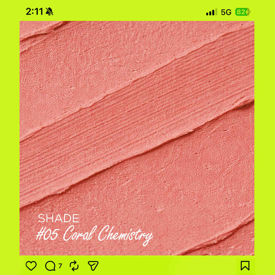 RENEE Delulu Blurring Matte Liquid Lipstick With Jojoba Oil & Rosehip Oil Coral Chemistry