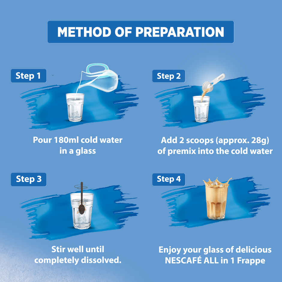 NESCAFE All In 1 Frappe Instant Cold Coffee Premix