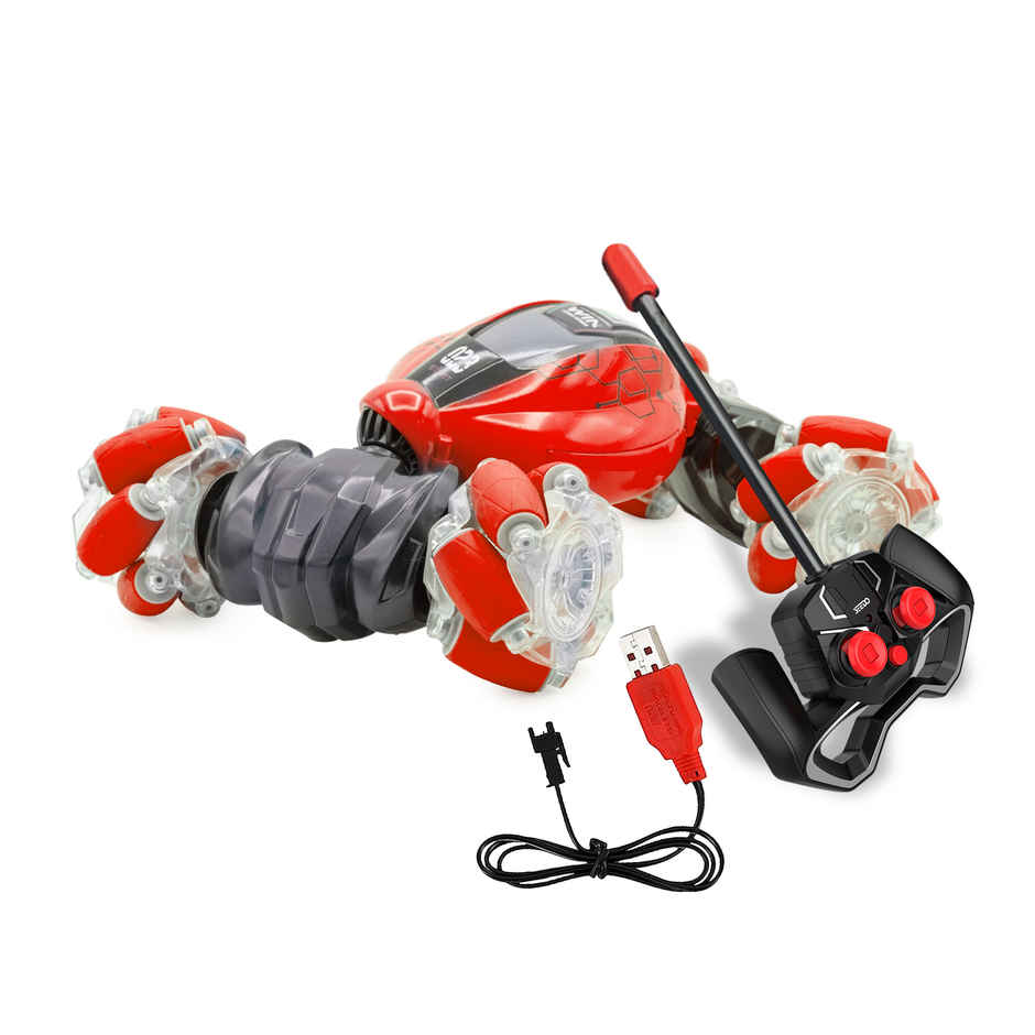 SEEDO Remote Control Car 1:16 Scale 2.4 GHz USB Rechargeable Fast Speed Twisting Drift Car | Red