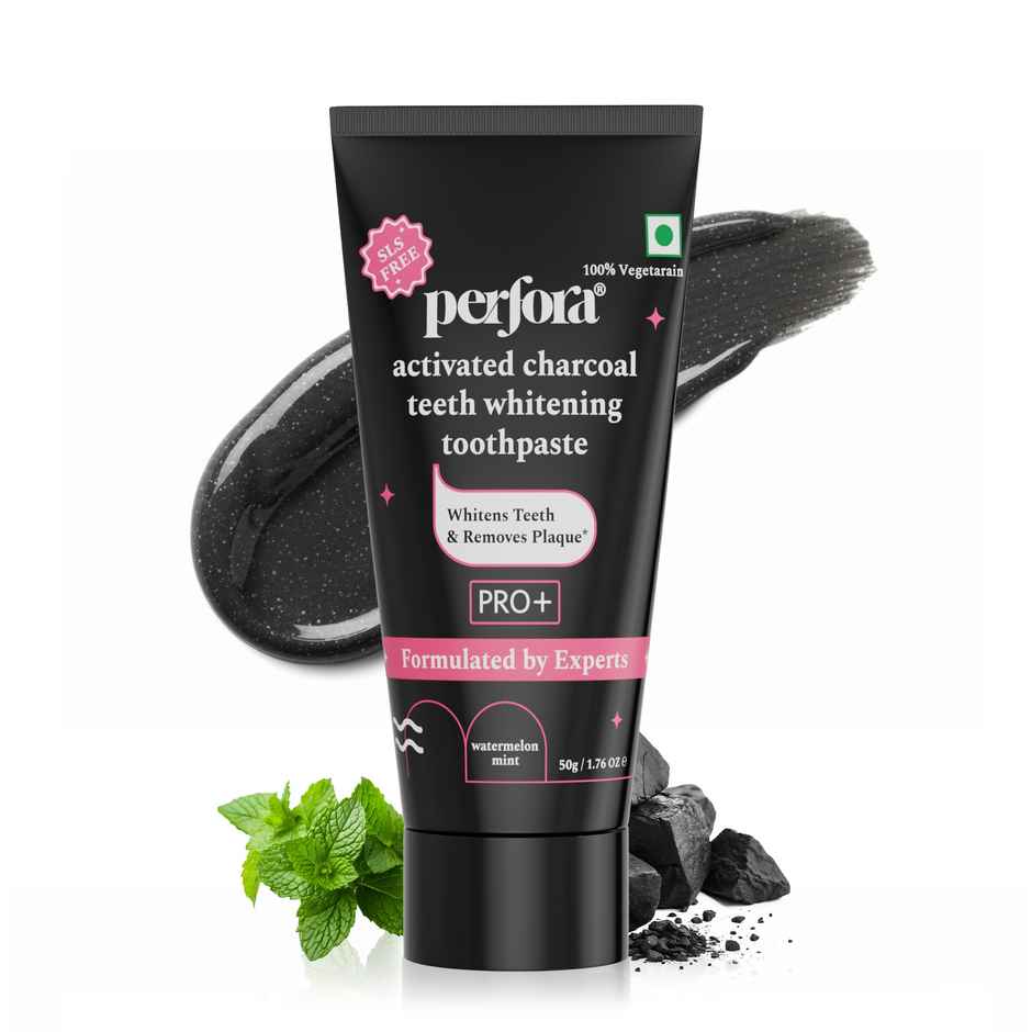 Perfora Activated Charcoal Whitening Toothpaste Combo