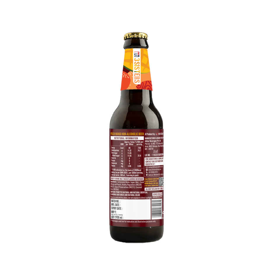 3 Sisters Peach And Mango Non Alcoholic Beer | Combo