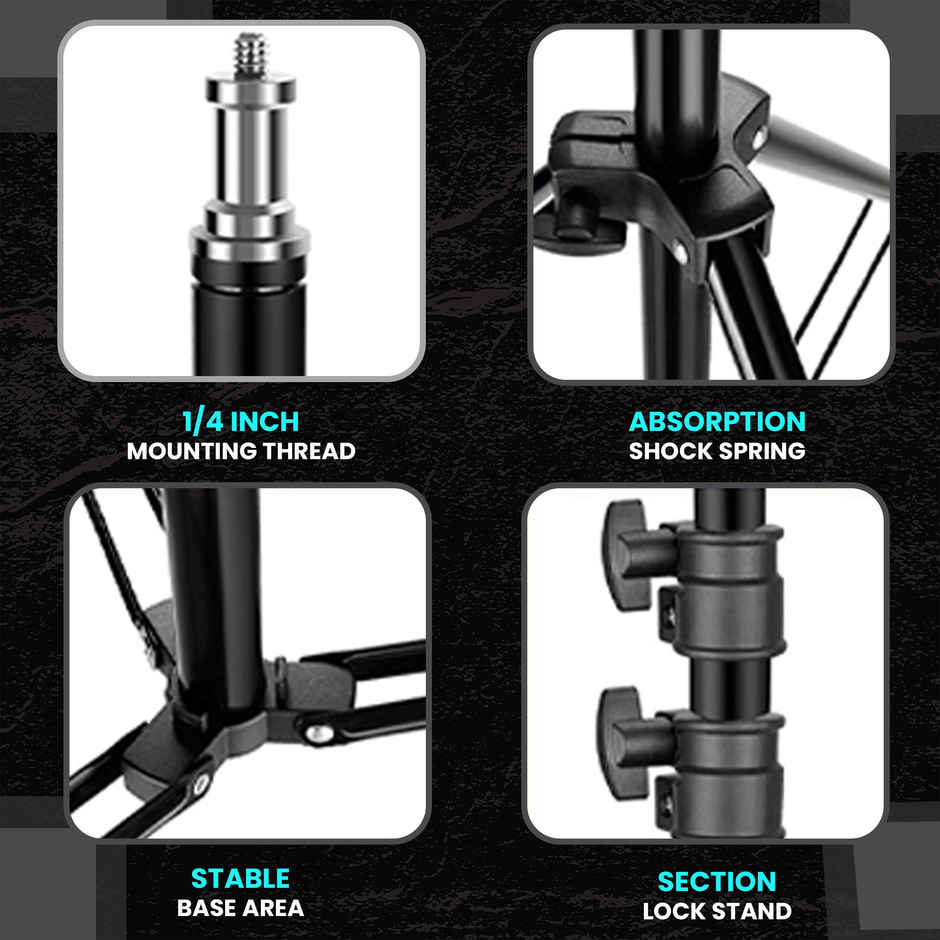 Kratos 10 Inch Ring Light with 7 Feet Tripod Stand