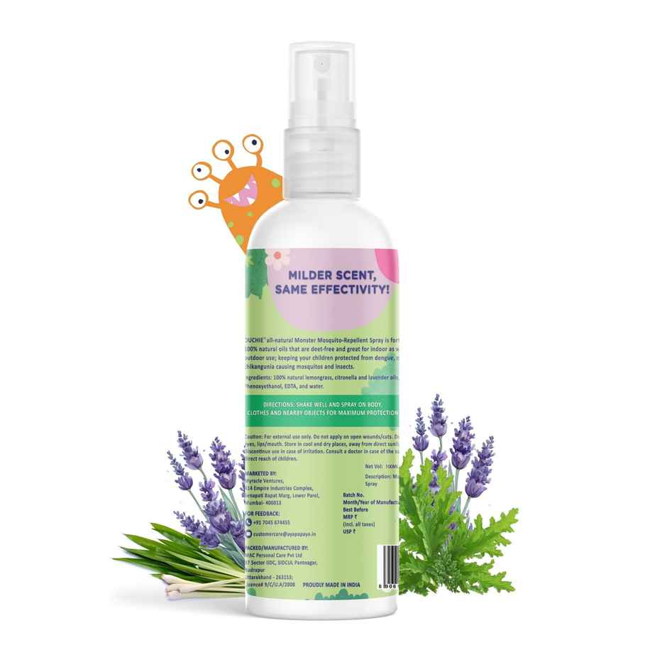 Ouchie 100% Natural Insect Repellent Spray , Safe For Babies