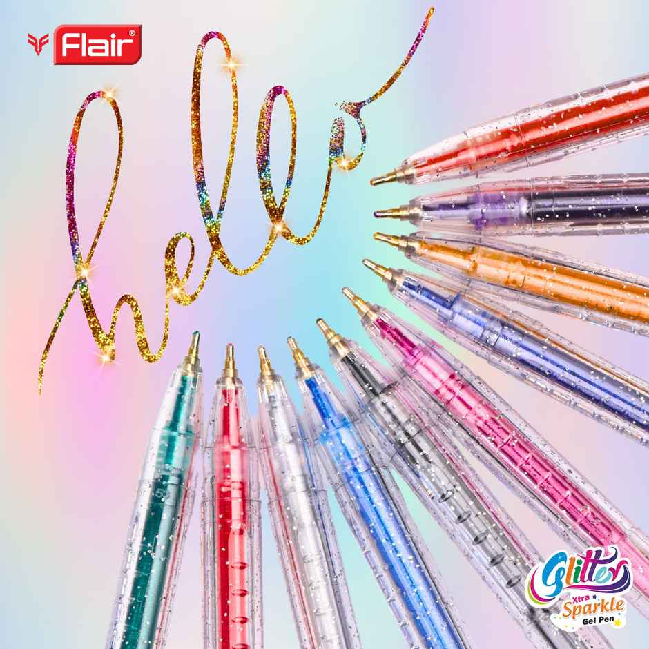 Flair Glitter Pen Pack Of 10