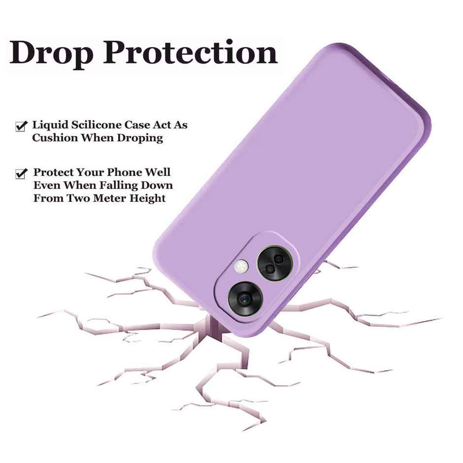 Artistque Case For Oneplus Nord Ce 3 Lite 5G Back Cover - Plain Liquid Silicone Cover