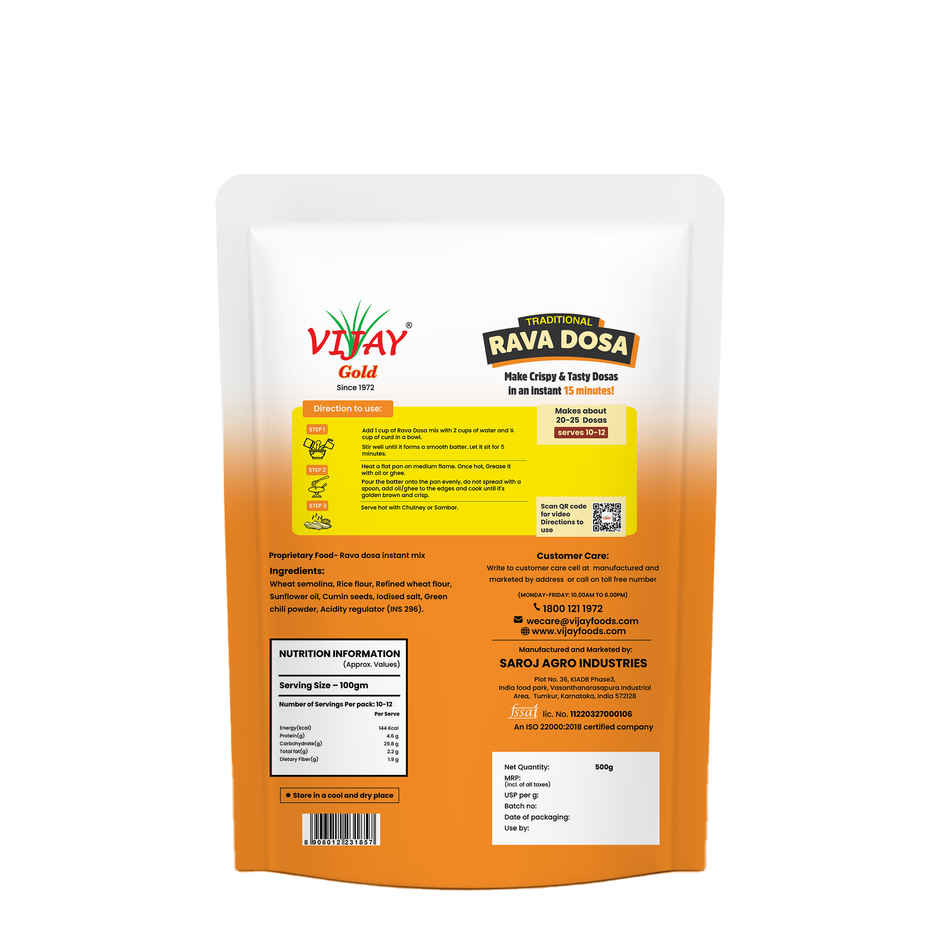 Vijay Gold Rava Dosa Mix