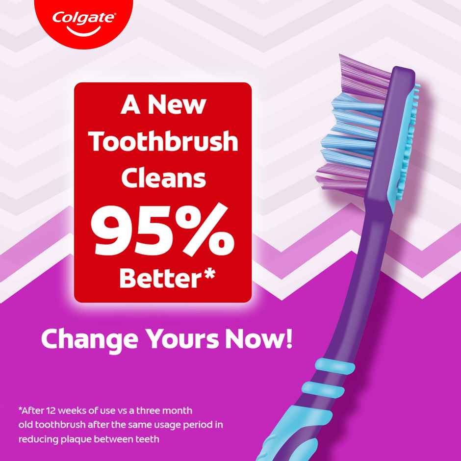 Colgate ZigZag Medium Bristle Toothbrush