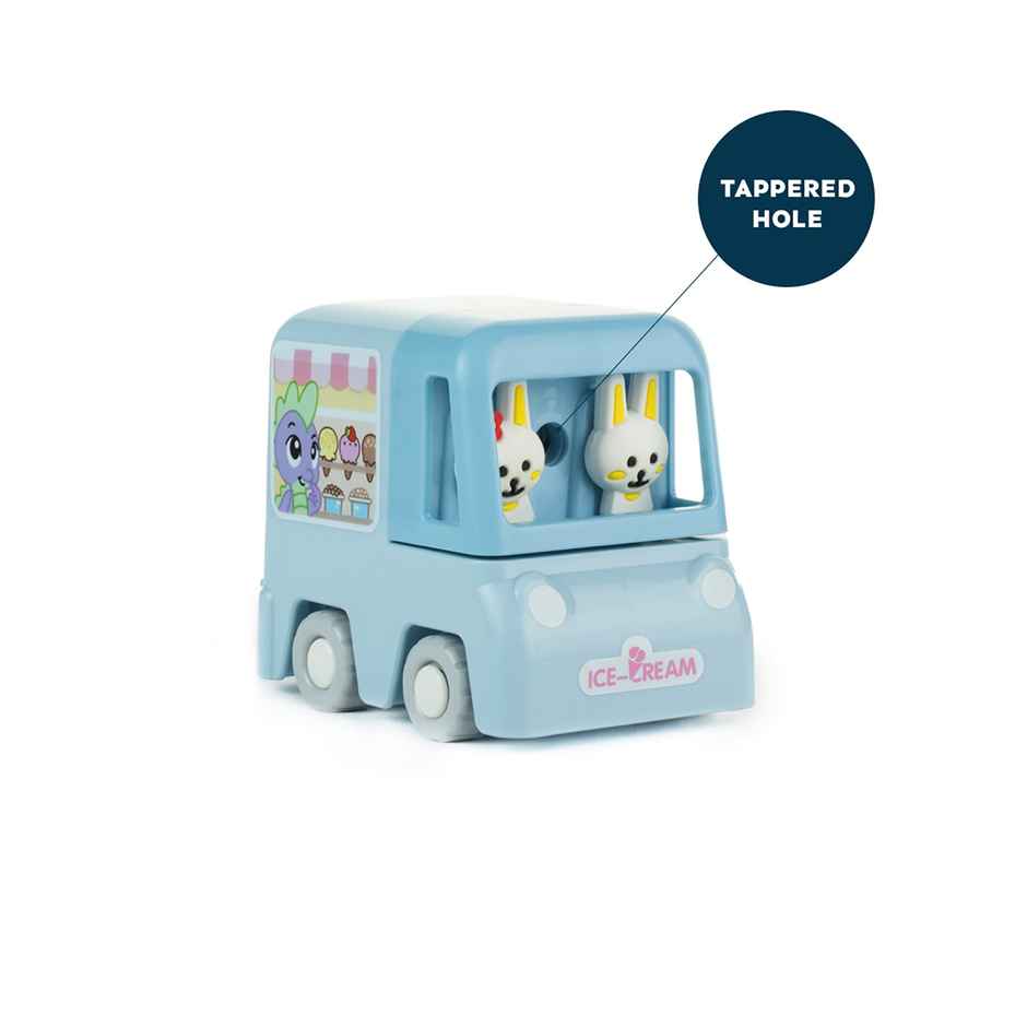 Qips Car Shaped Rotary Machine Pencil Sharpener - 308 Blue