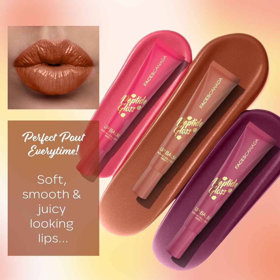 FACES CANADA Peptide Gloss Lip Balm | Deeply Nourishing | Lightweight - Mocha Melt 01