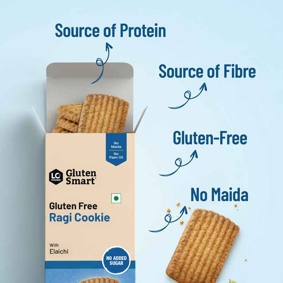 Lo Foods Gluten Free Ragi Oats Cookies | Sugar Free Biscuit ,No Maida Millet
