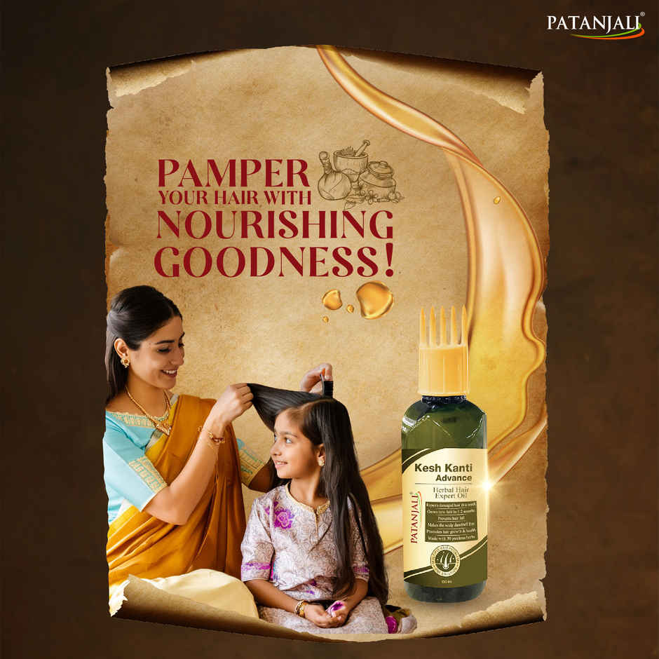 Patanjali Kesh Kanti Advance Hair Expert Oil - Hair Fall Care Nourishing Oil