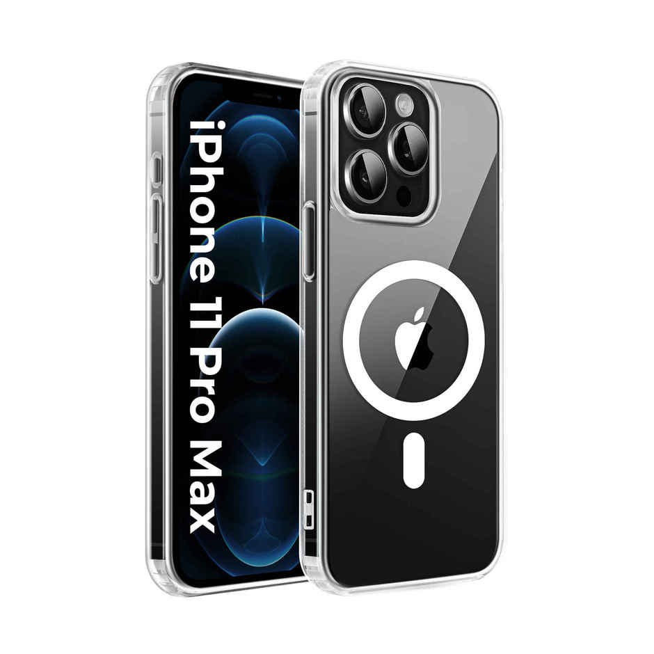 Artistque Case for Iphone 11 Pro Max Back Cover - Transparent Clear Magsafe