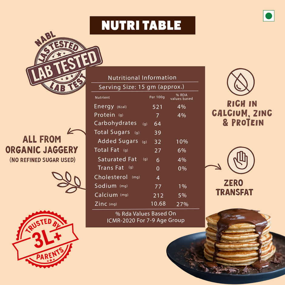 Gladful Chocolate Spread | Hazelnut | Sweetened With Jaggery, No Palm Oil, No Refined Sugar