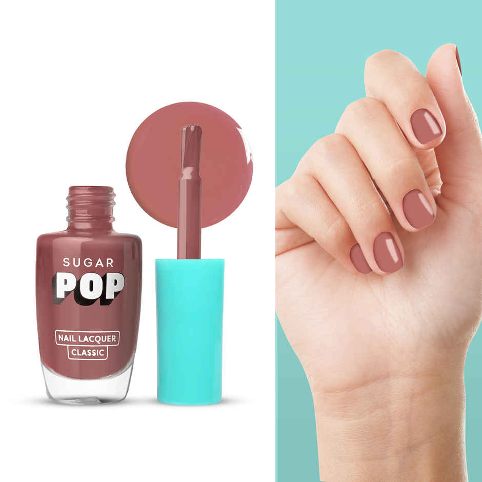 Sugar Pop Quick Drying Ultra Long-Wear Glossy Finish Nail Lacquer -Silk Stockings 08(10ml) & Sugar Pop Quick Drying Ultra Long-Wear Glossy Finish Nail Lacquer Chocolate Treat 11(10ml) Combo