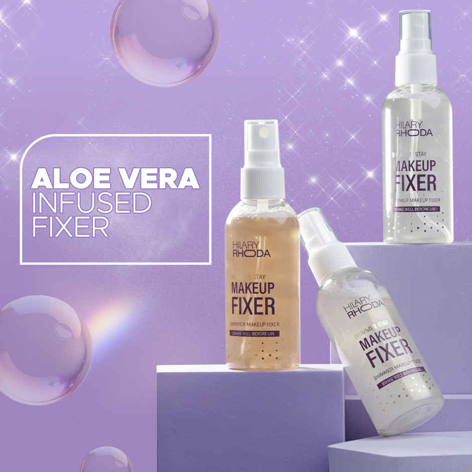 Hilary Rhoda Shimmer Stay Makeup Fixer | Silver Shade 03
