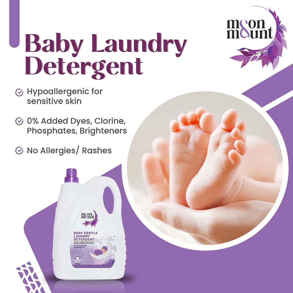 Moon And Mount Baby Laundry Liquid Detergent Washing Liquid For Baby Clothes Leaf Love | Leaf Love