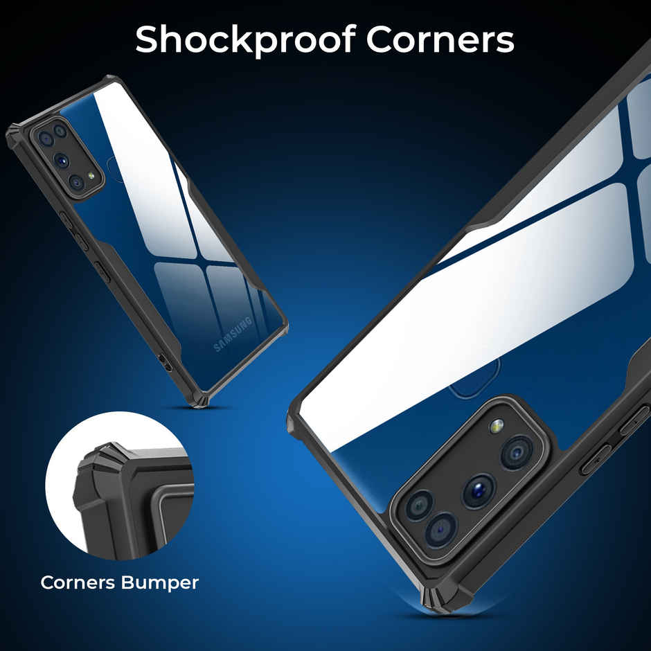 Artistque Case for Samsung Galaxy M31 Prime F41, M31 Back Cover | Transparent Shockproof TPU Cover