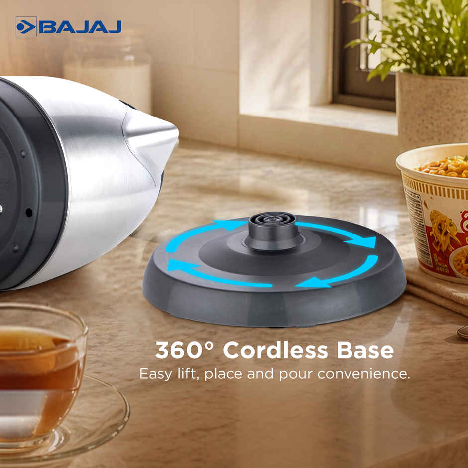 Bajaj Dlx 1.2 L Electric Kettle - Auto Shut-Off Mechanism