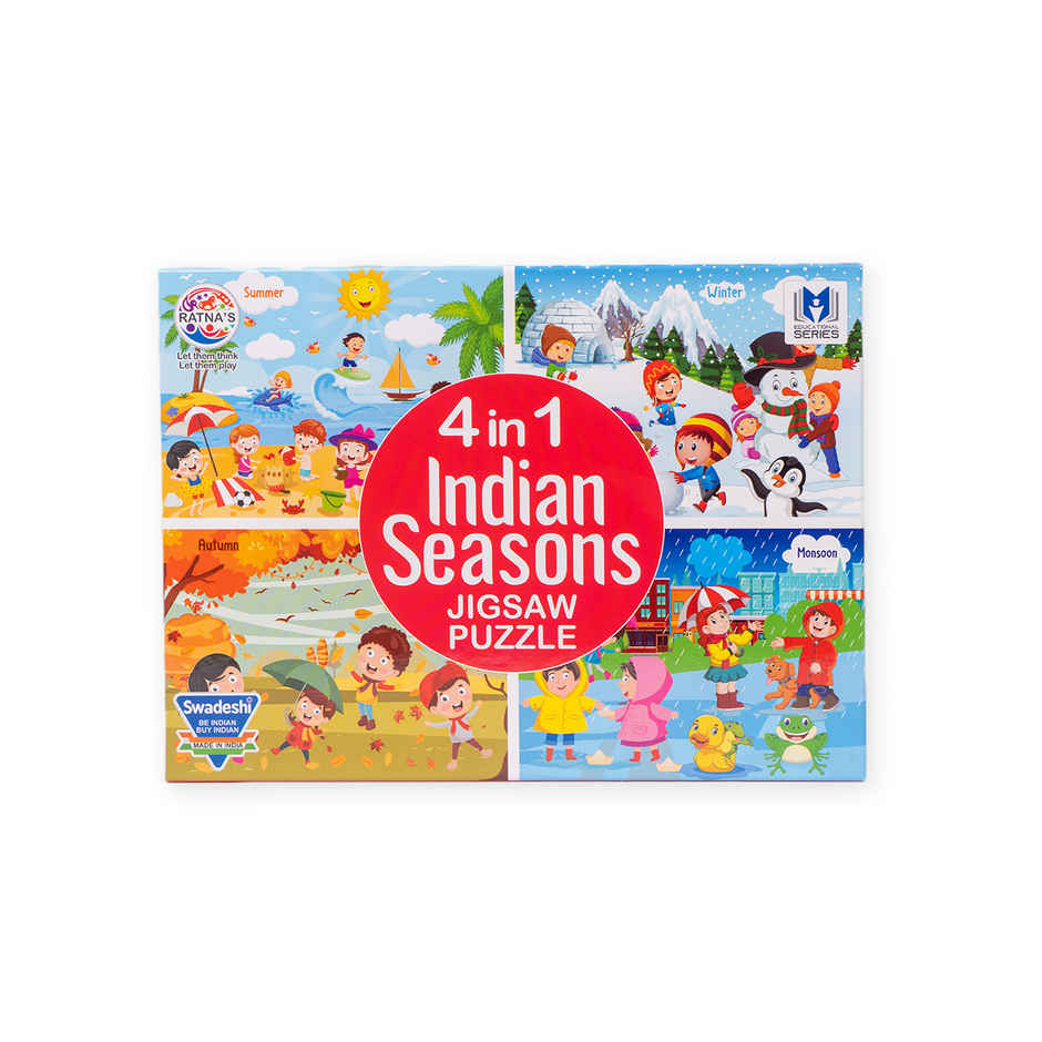 Ratna's 4In1 Indian Seasons Jigsaw Puzzle 0xc002111318 (Assorted)