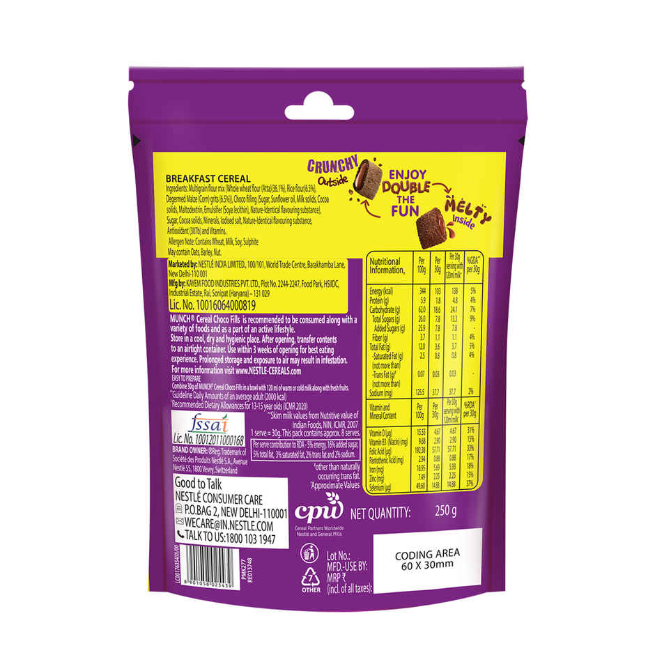 Nestle Munch Choco Fills, Breakfast Cereal