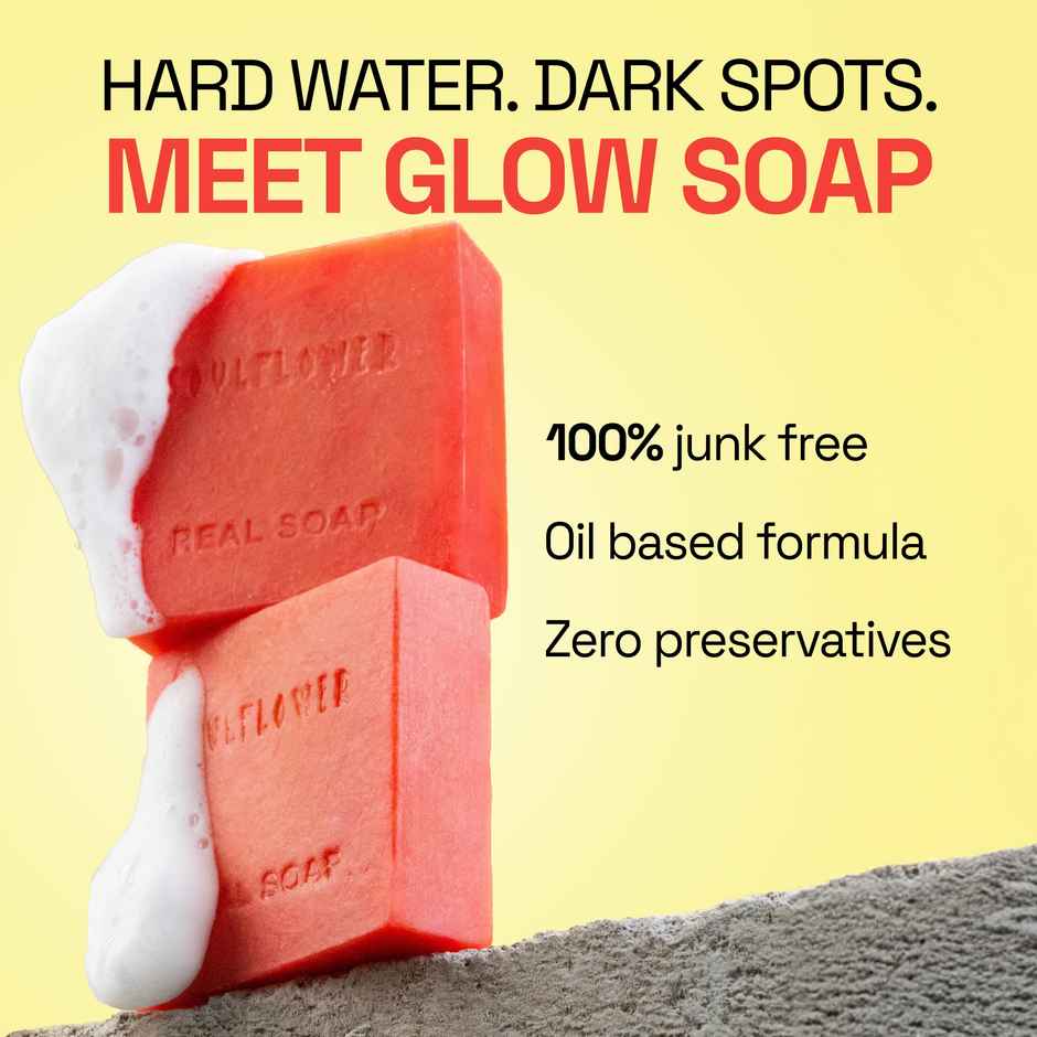 Soulflower Orange & Carrot Brightening Soap for Glowing Skin | Natural | 1 Pc