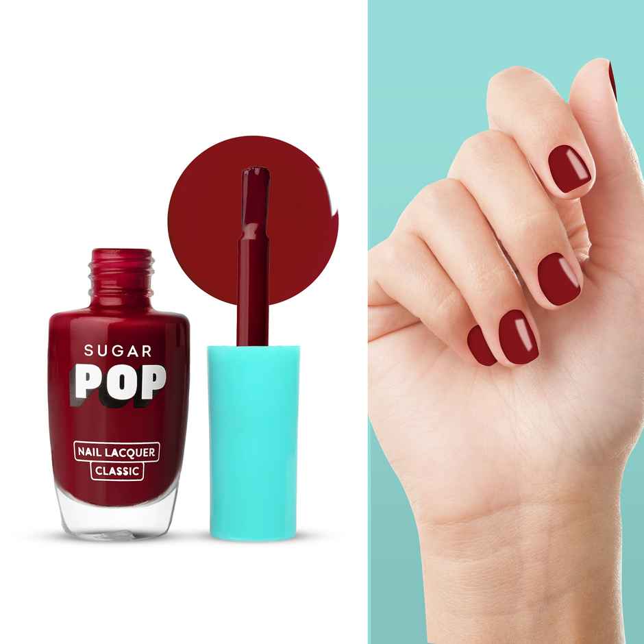 SUGAR POP Nail Lacquer 15 Bold Please | Maroon | Dries in 45 seconds