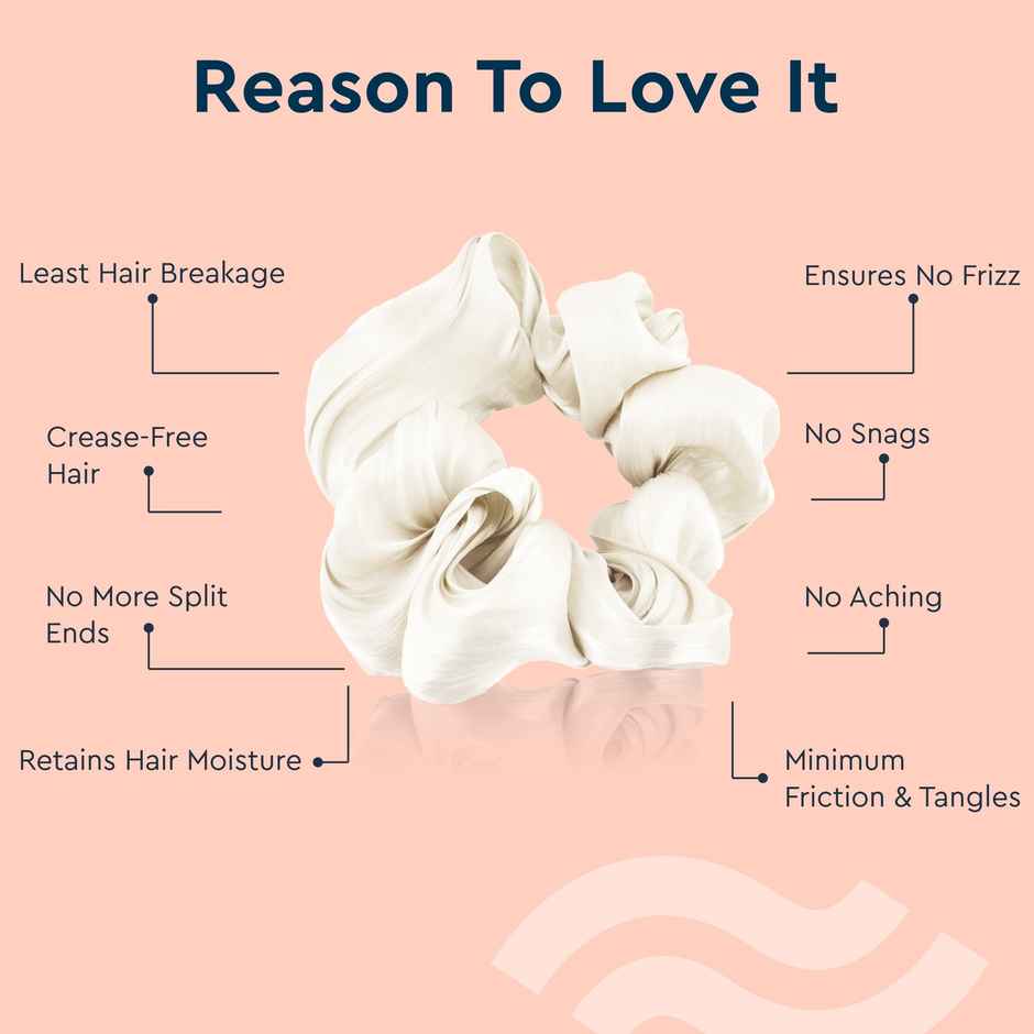 GUBB Satin Scrunchies - White