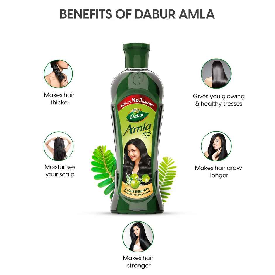 Dabur Amla Hair Oil - For Strong, Long and Thick Hair