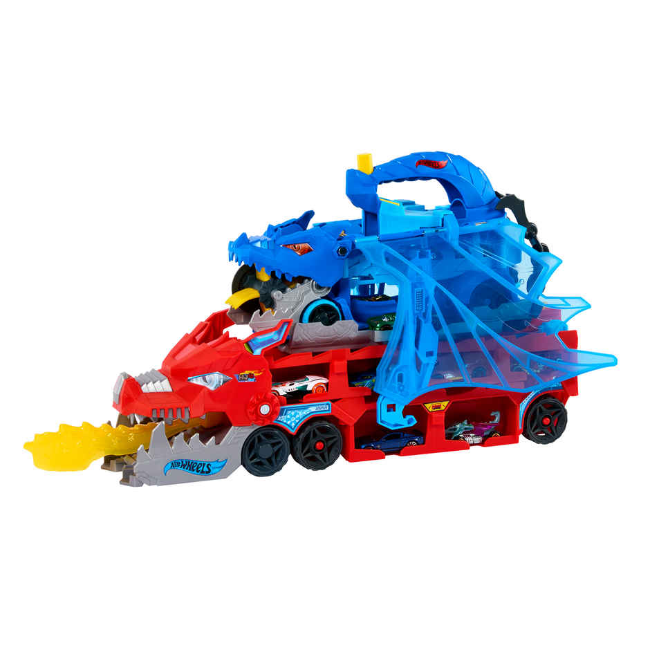 Hot Wheels Ultimate Dual Dragon Transporter with Cars