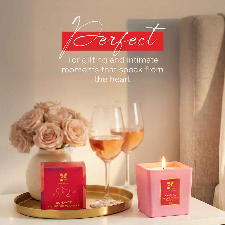 IRIS Blush of Romance Square Votive Candle