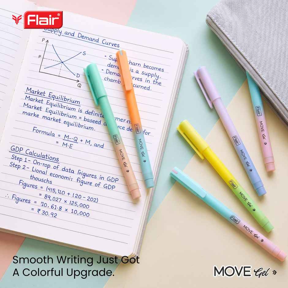 Flair Move Gel Pen Pack of 5