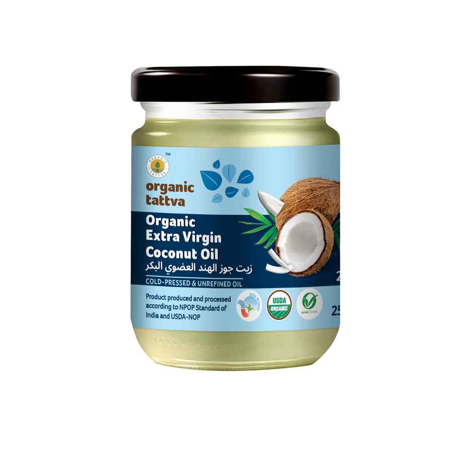 Organic Tattva Extra Virgin Coconut Cold Pressed Oil (Nariyal Oil) | Multipurpose