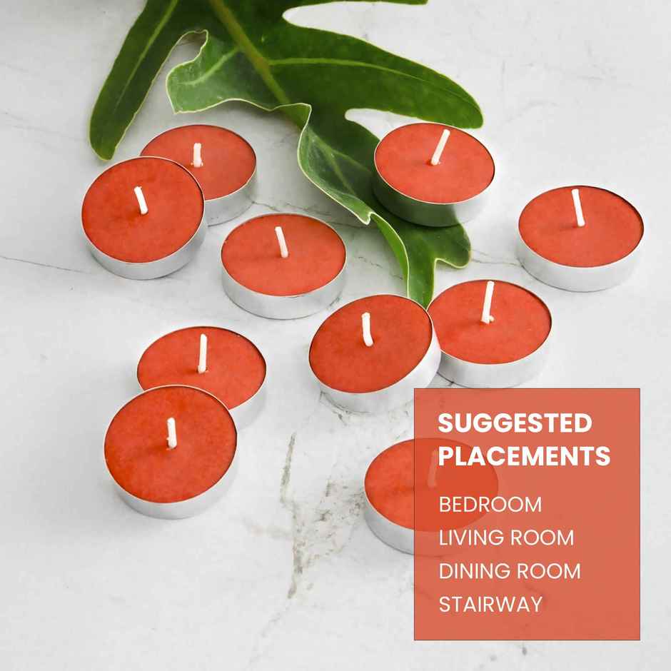 IRIS Rose Scented Tealight Candles | Pack of 10