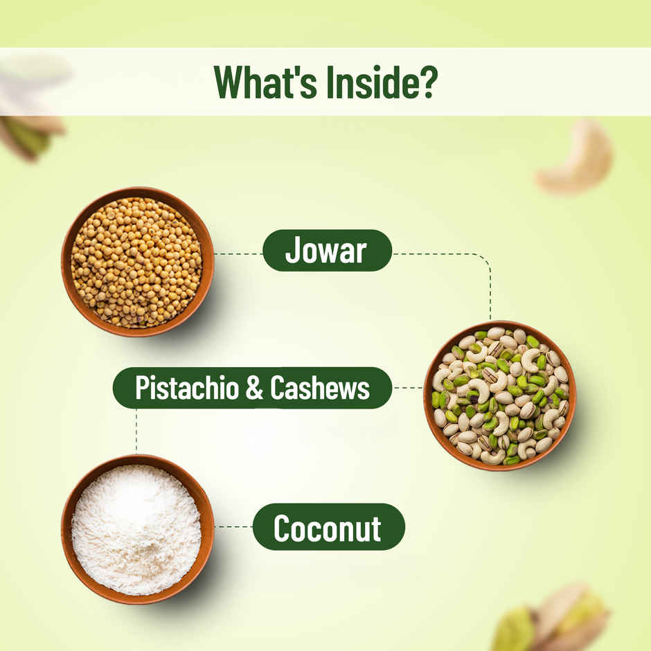 Lo Foods Gluten Free Cashew Millet Cookies With Jowar & Pistachio