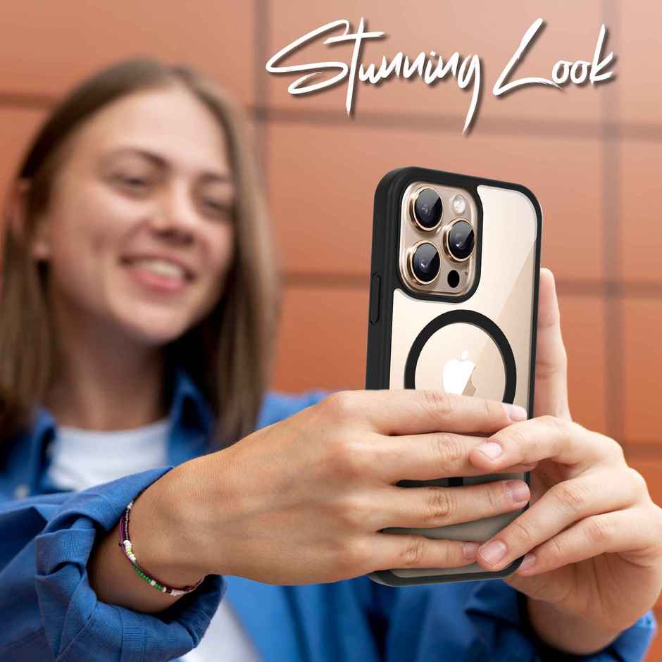 Artistque Case For iPhone 16 Pro Back Cover MagSafe Black