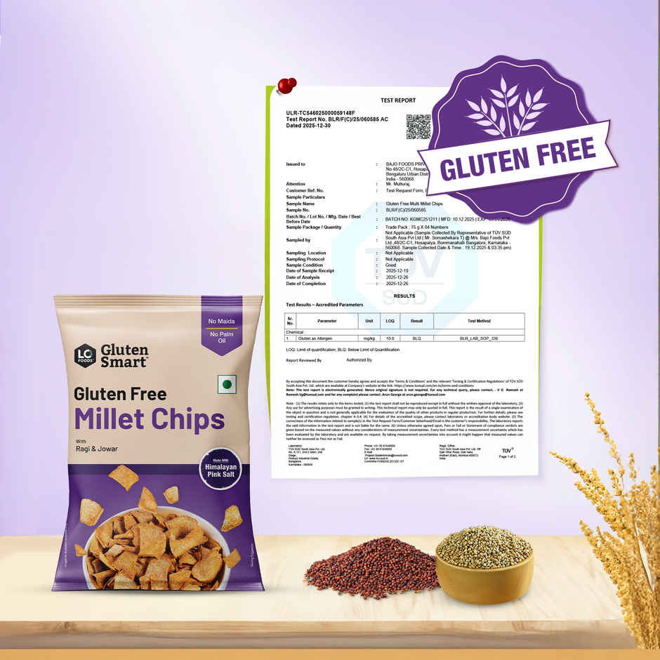 Lo Foods Gluten Free Millet Ragi Chips | No Palm Oil