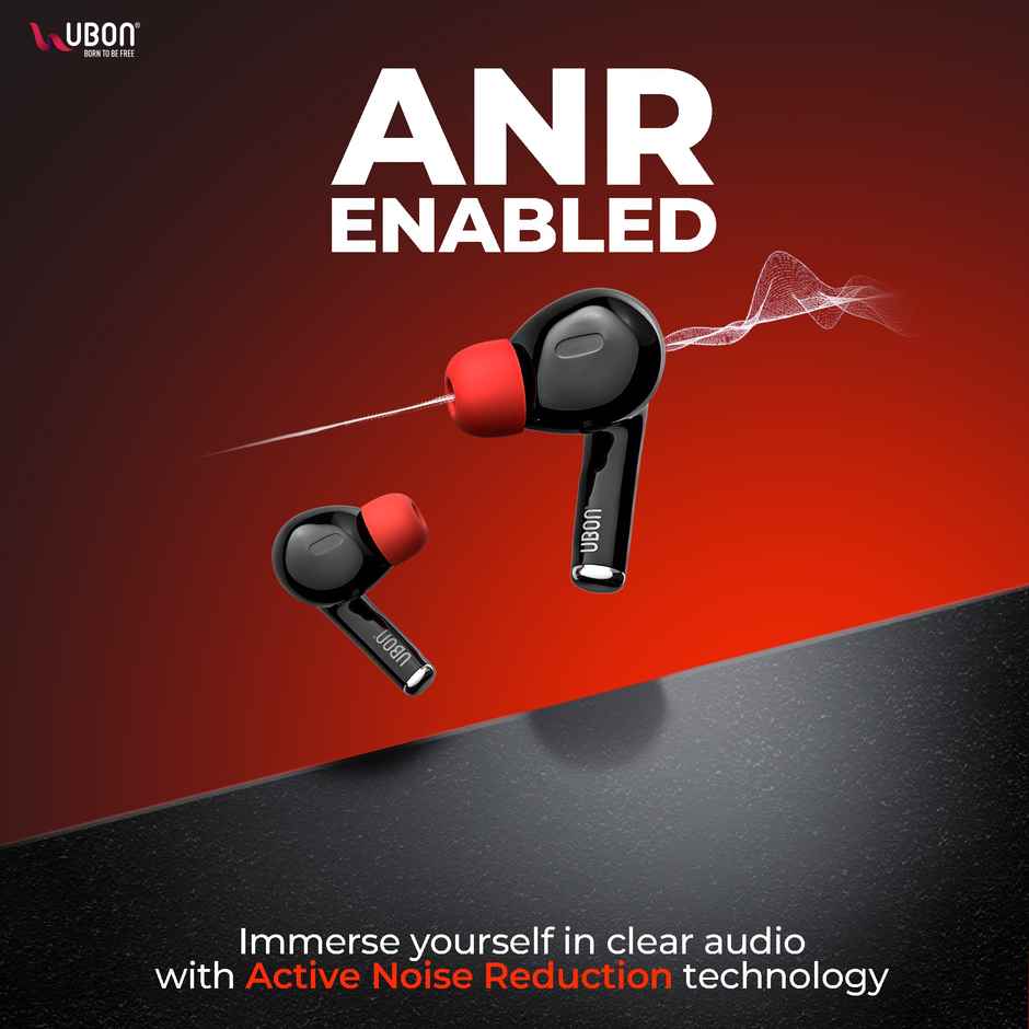 UBON Air Tiger Wireless Earbud with 40 Hours Playtime, Touch Control True wireless Earphone